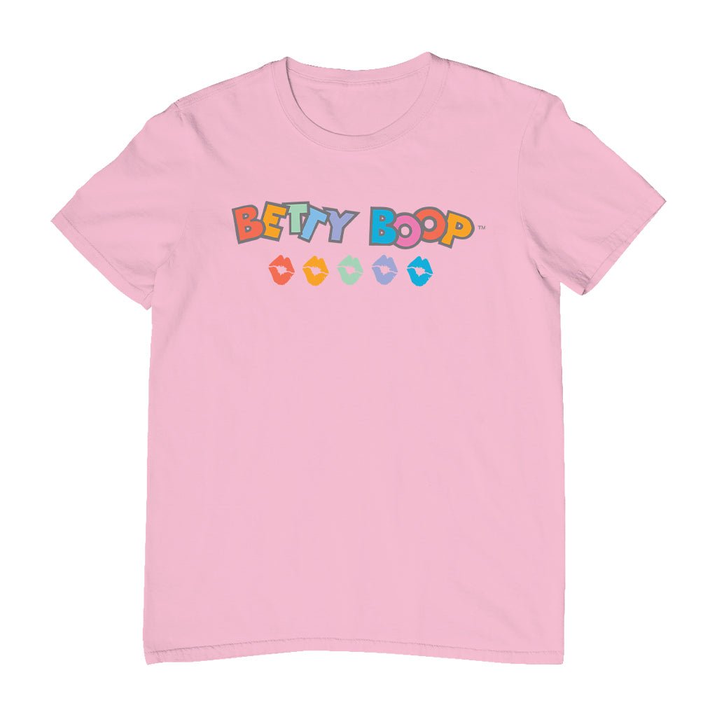 Betty Boop Rainbow Name and Lips Men's T-Shirt