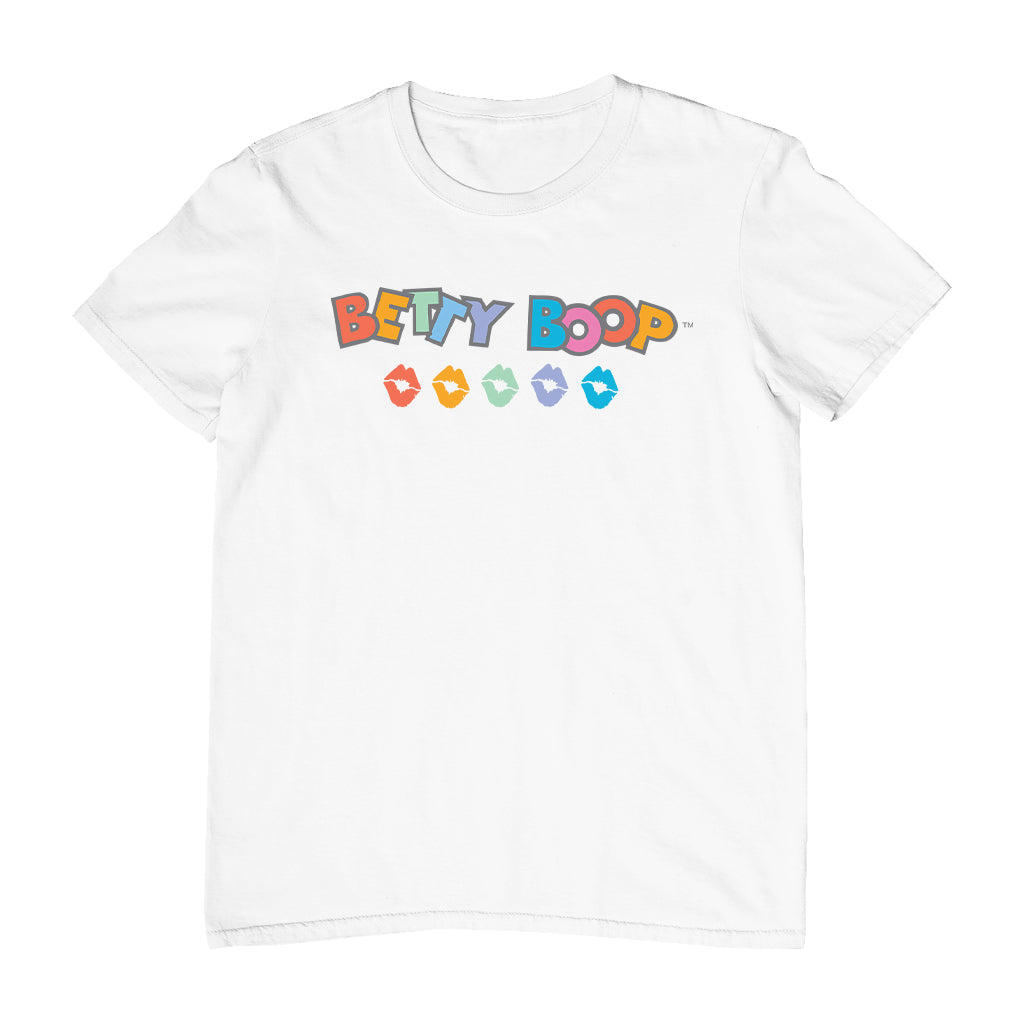 Betty Boop Rainbow Name and Lips Men's T-Shirt