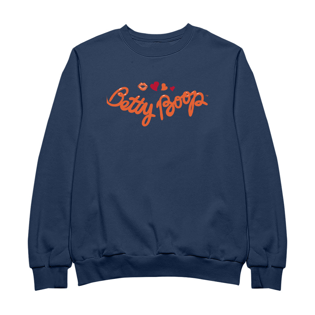 Betty Boop Kiss and Hearts Men's Sweatshirt