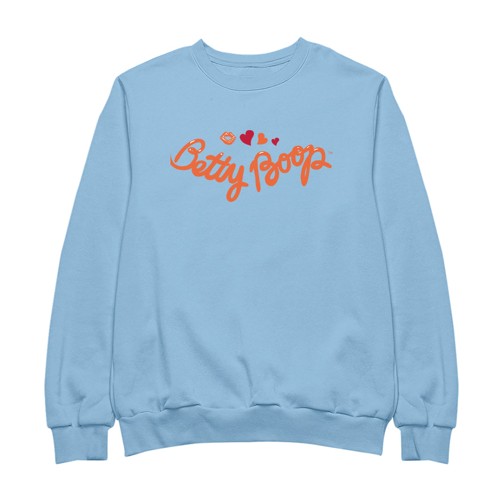 Betty Boop Kiss and Hearts Men's Sweatshirt
