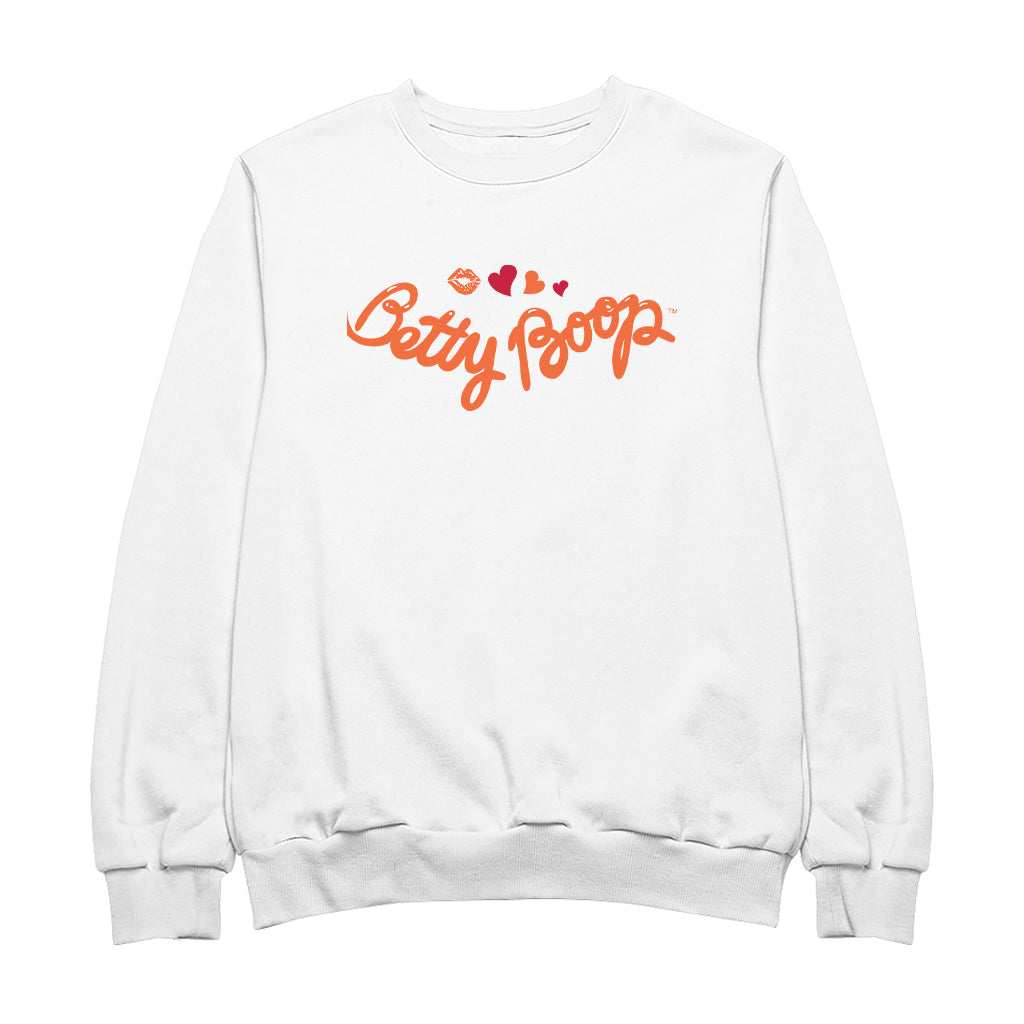 Betty Boop Kiss and Hearts Men's Sweatshirt