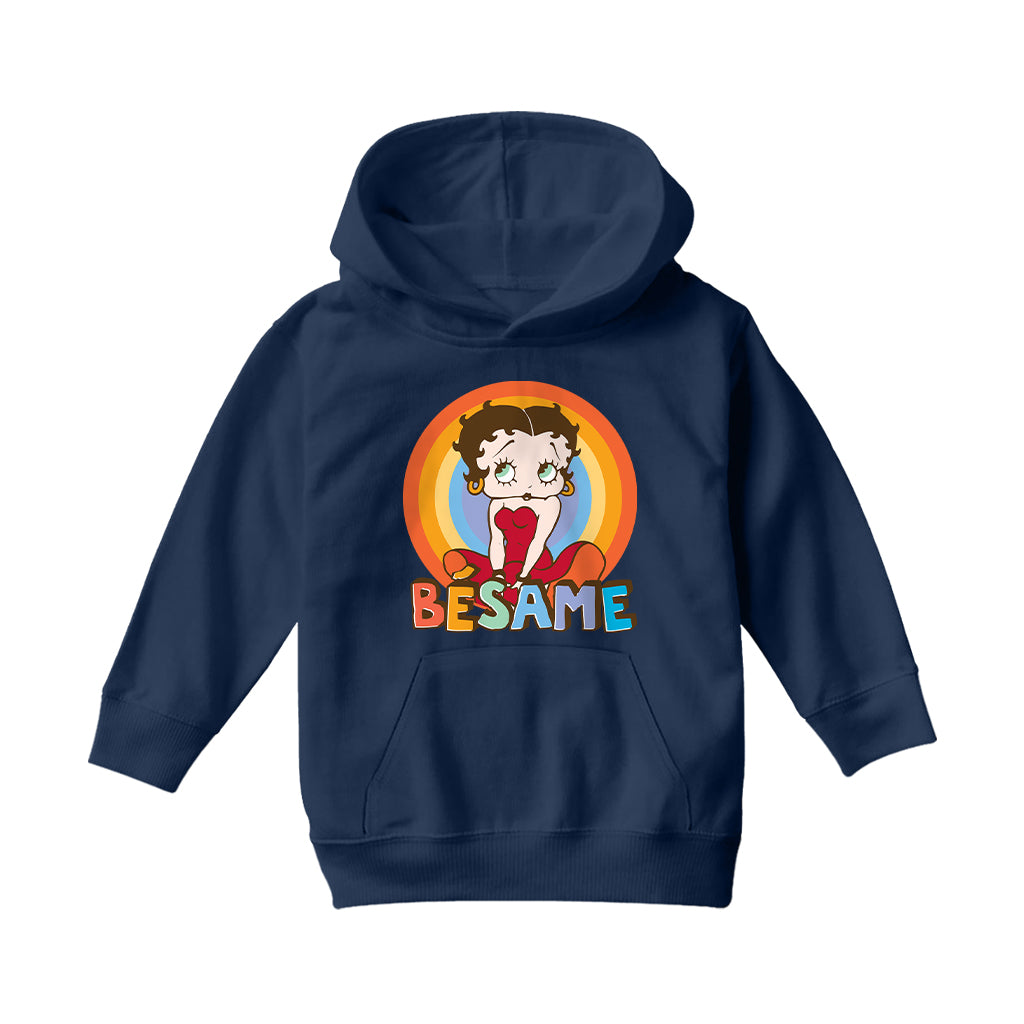 Betty Boop Besame Kids Hooded Sweatshirt