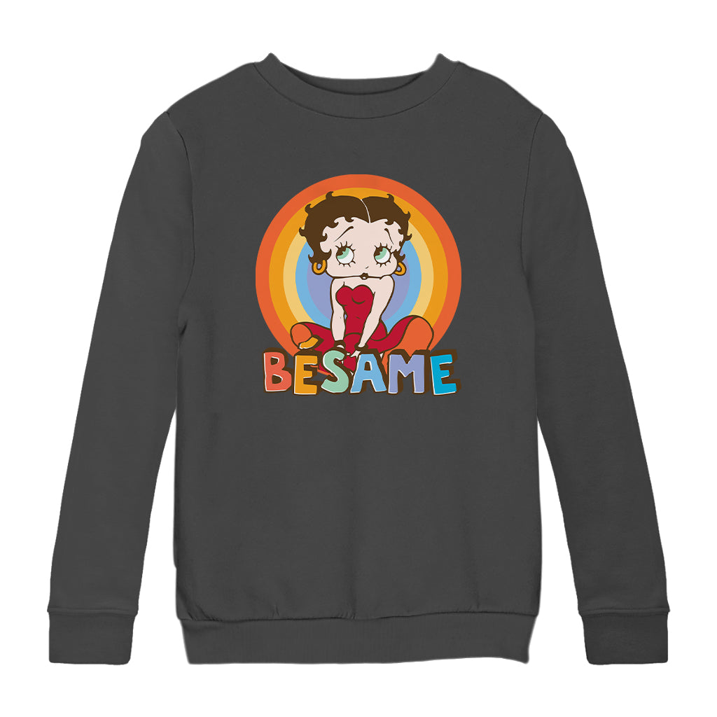 Betty Boop Besame Kids Sweatshirt