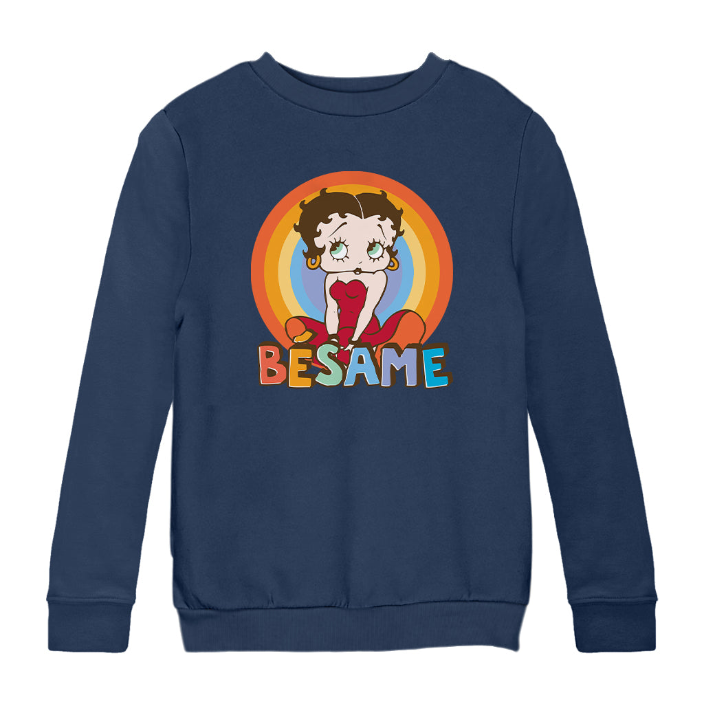 Betty Boop Besame Kids Sweatshirt