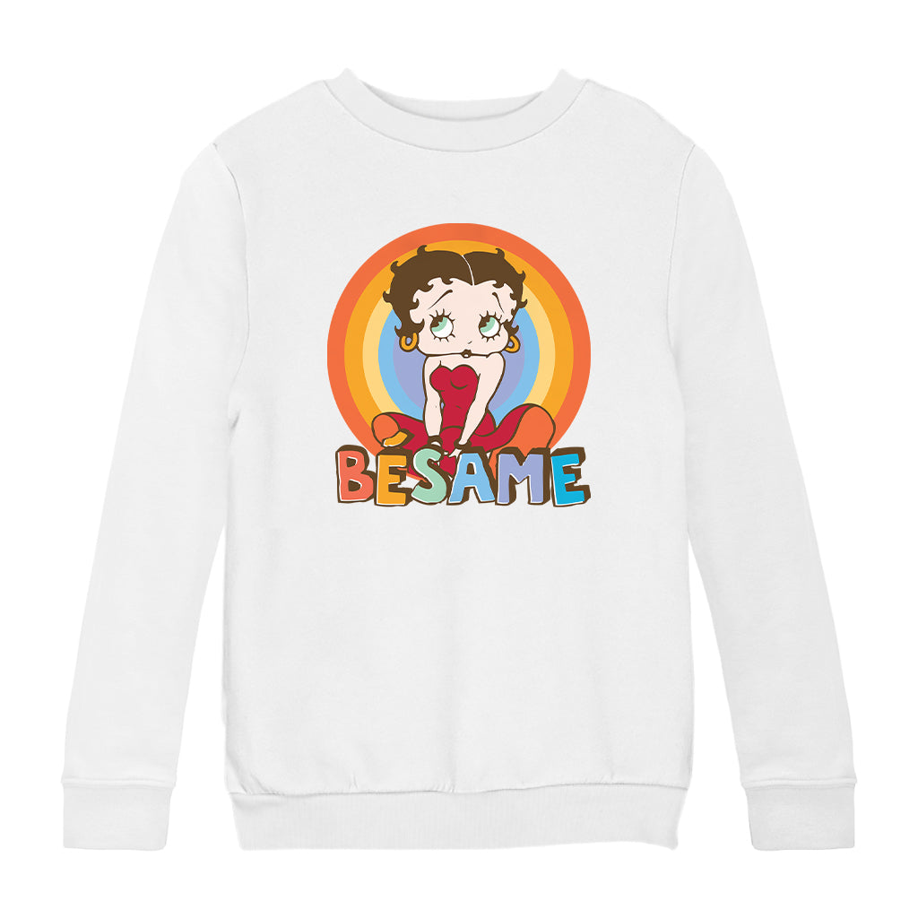 Betty Boop Besame Kids Sweatshirt