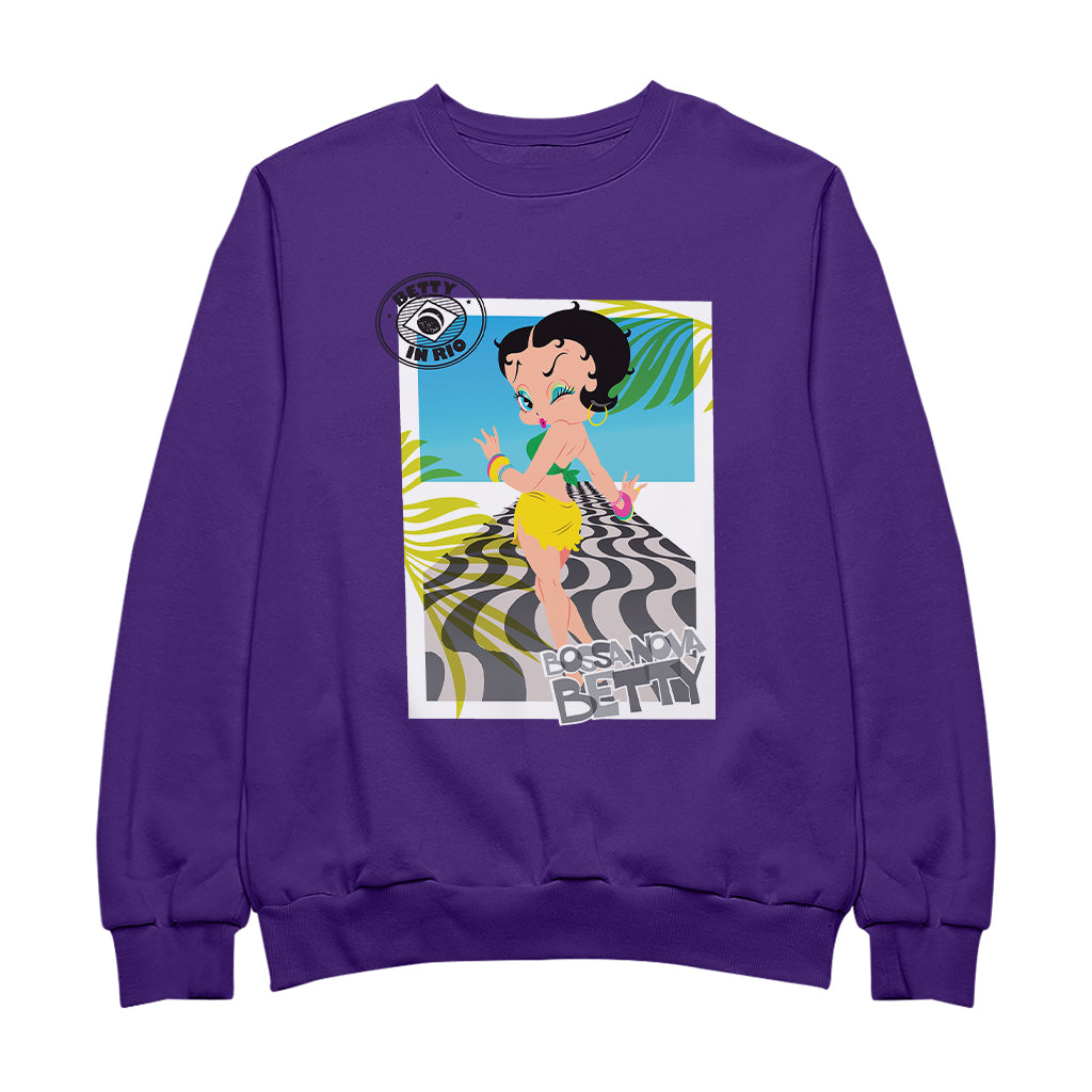 Betty Boop Bossa Nova In Rio Women's Sweatshirt