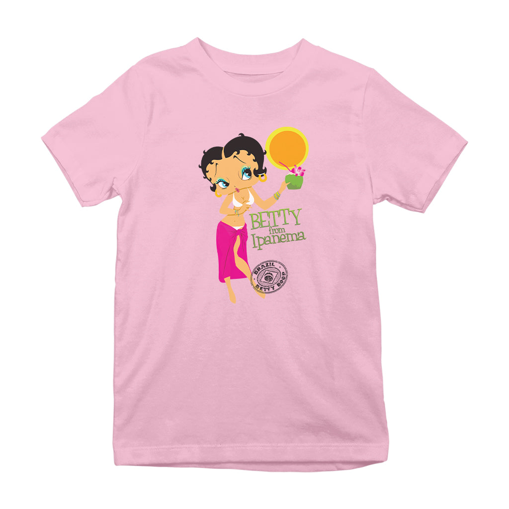 Betty Boop From Ipanema Kids T-Shirt