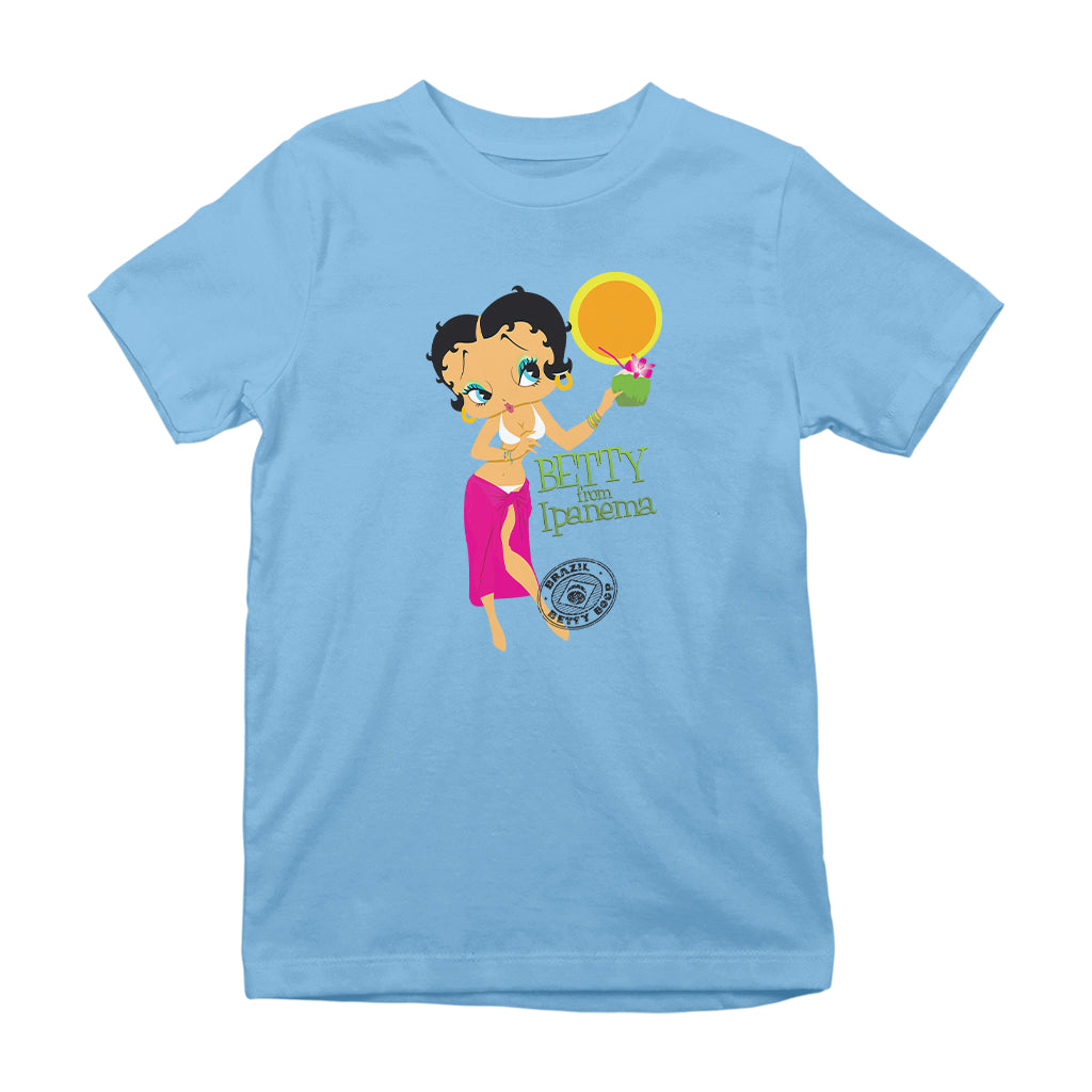 Betty Boop From Ipanema Kids T-Shirt
