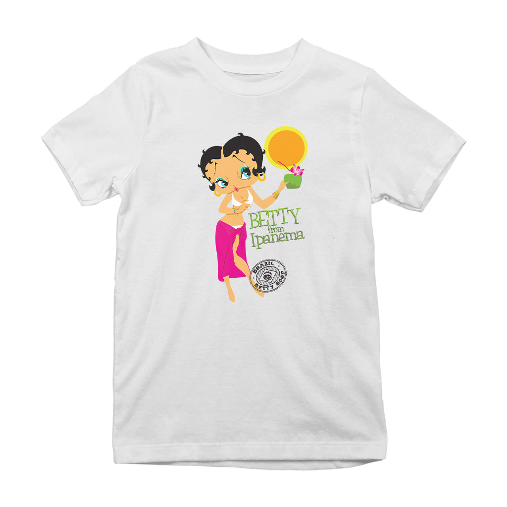 Betty Boop From Ipanema Kids T-Shirt