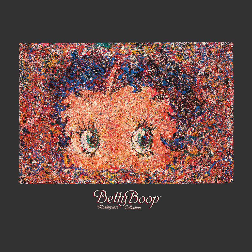 Betty Boop Abstract Expressionism Masterpiece Collection Men's Hooded Sweatshirt