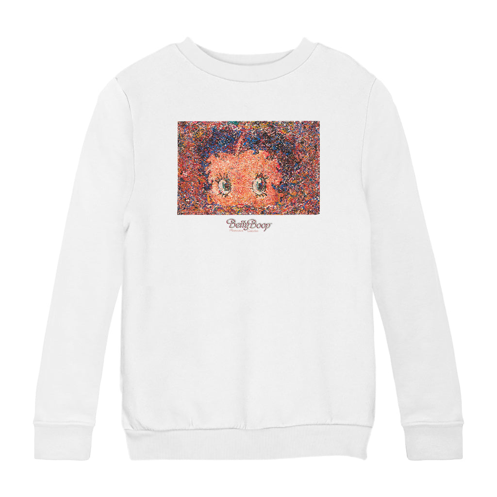 Betty Boop Abstract Expressionism Masterpiece Collection Kids Sweatshirt