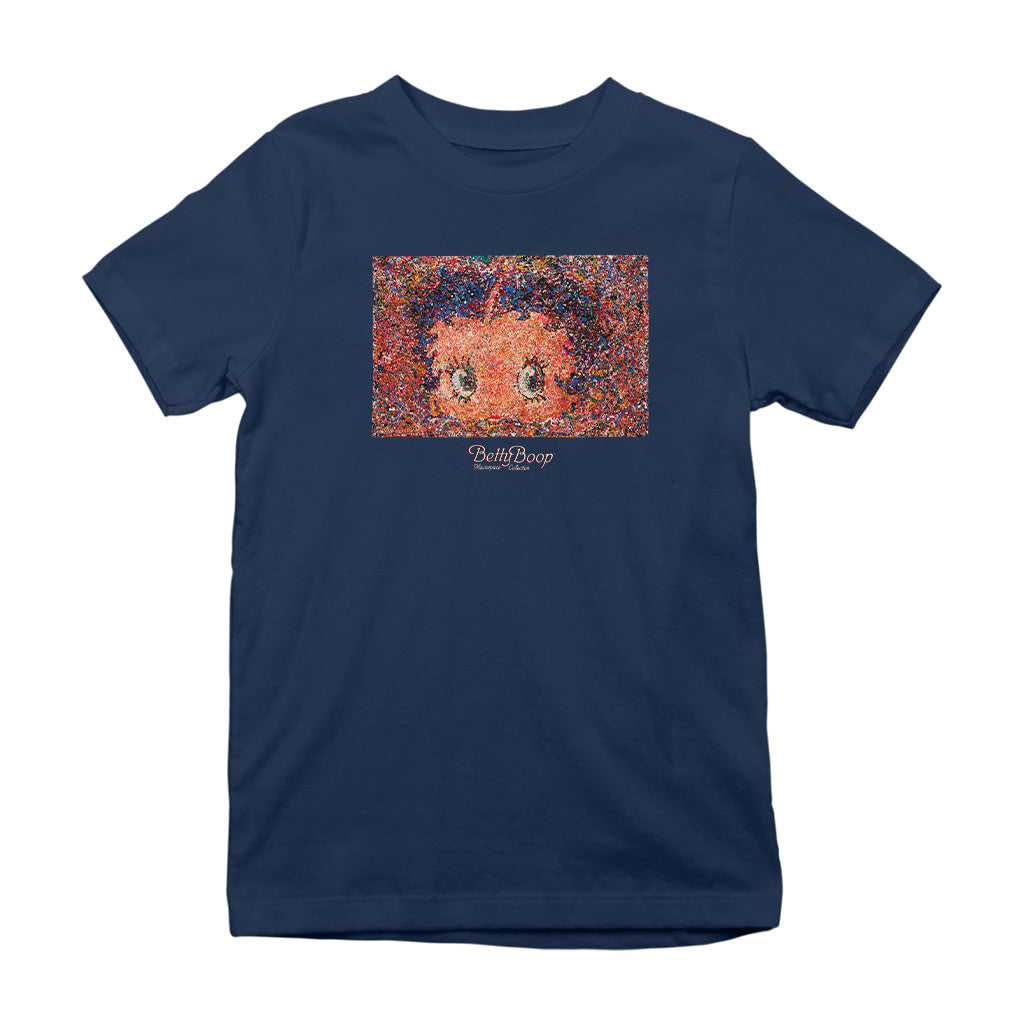 Betty Boop Abstract Expressionism Masterpiece Collection Kids T-Shirt