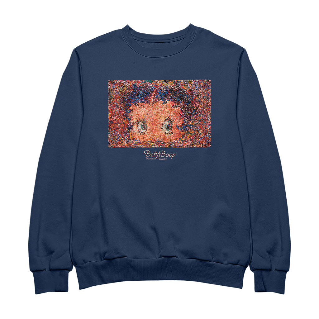 Betty Boop Abstract Expressionism Masterpiece Collection Men's Sweatshirt