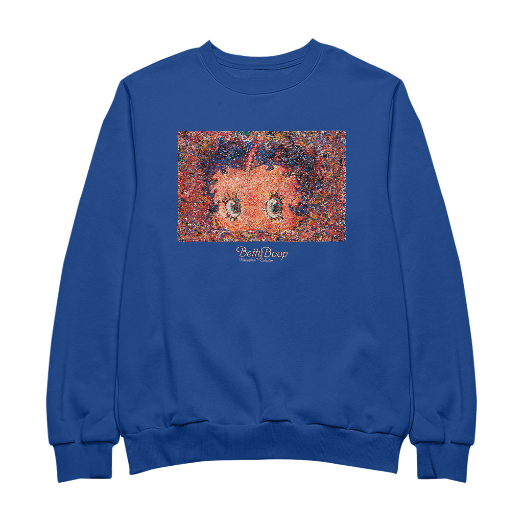 Betty Boop Abstract Expressionism Masterpiece Collection Men's Sweatshirt
