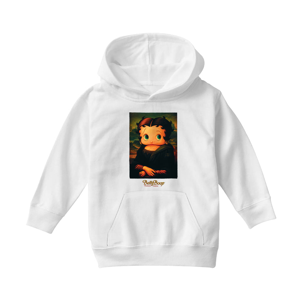 Betty Boop Boopa Mona Lisa Masterpiece Collection Kids Hooded Sweatshirt