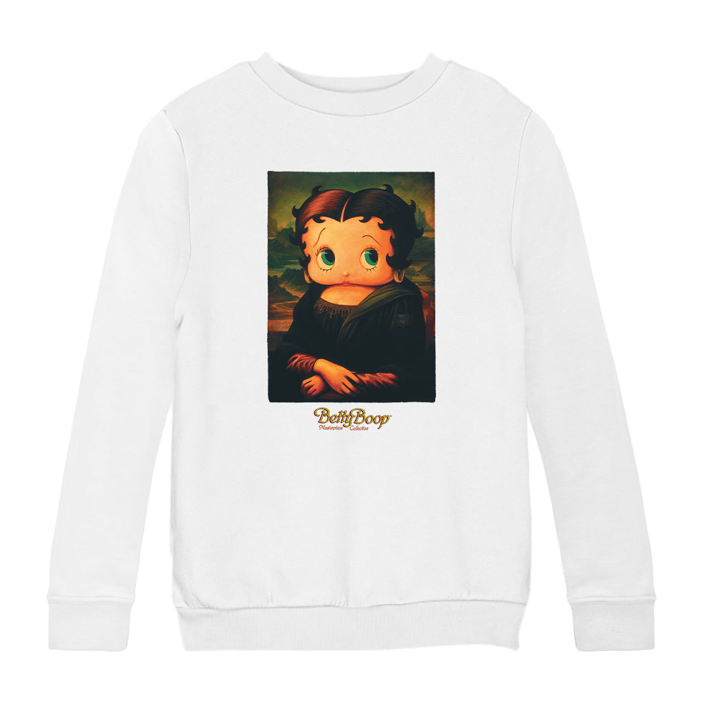 Betty Boop Boopa Mona Lisa Masterpiece Collection Kids Sweatshirt