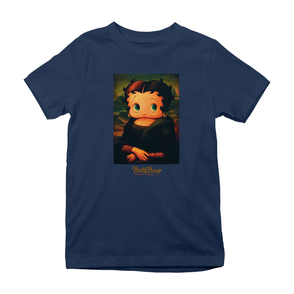 Betty Boop Boopa Mona Lisa Masterpiece Collection Kids T-Shirt