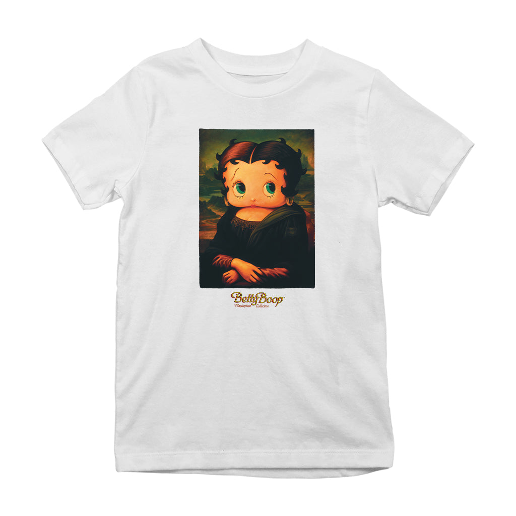Betty Boop Boopa Mona Lisa Masterpiece Collection Kids T-Shirt