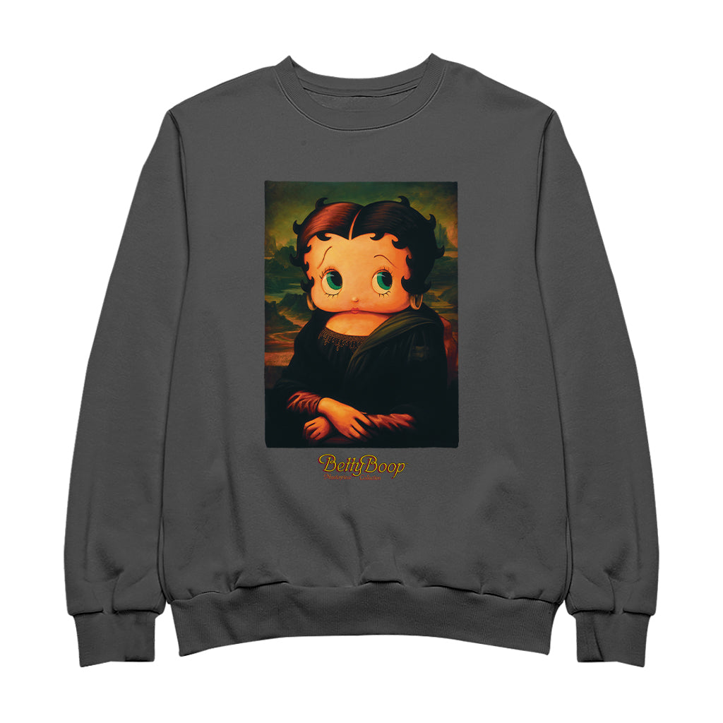 Betty Boop Boopa Mona Lisa Masterpiece Collection Men's Sweatshirt