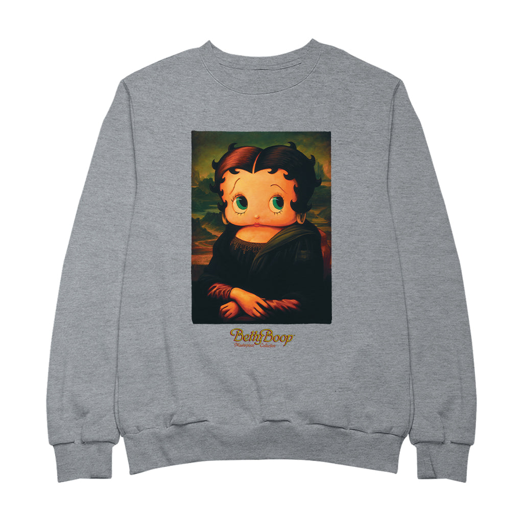 Betty Boop Boopa Mona Lisa Masterpiece Collection Men's Sweatshirt