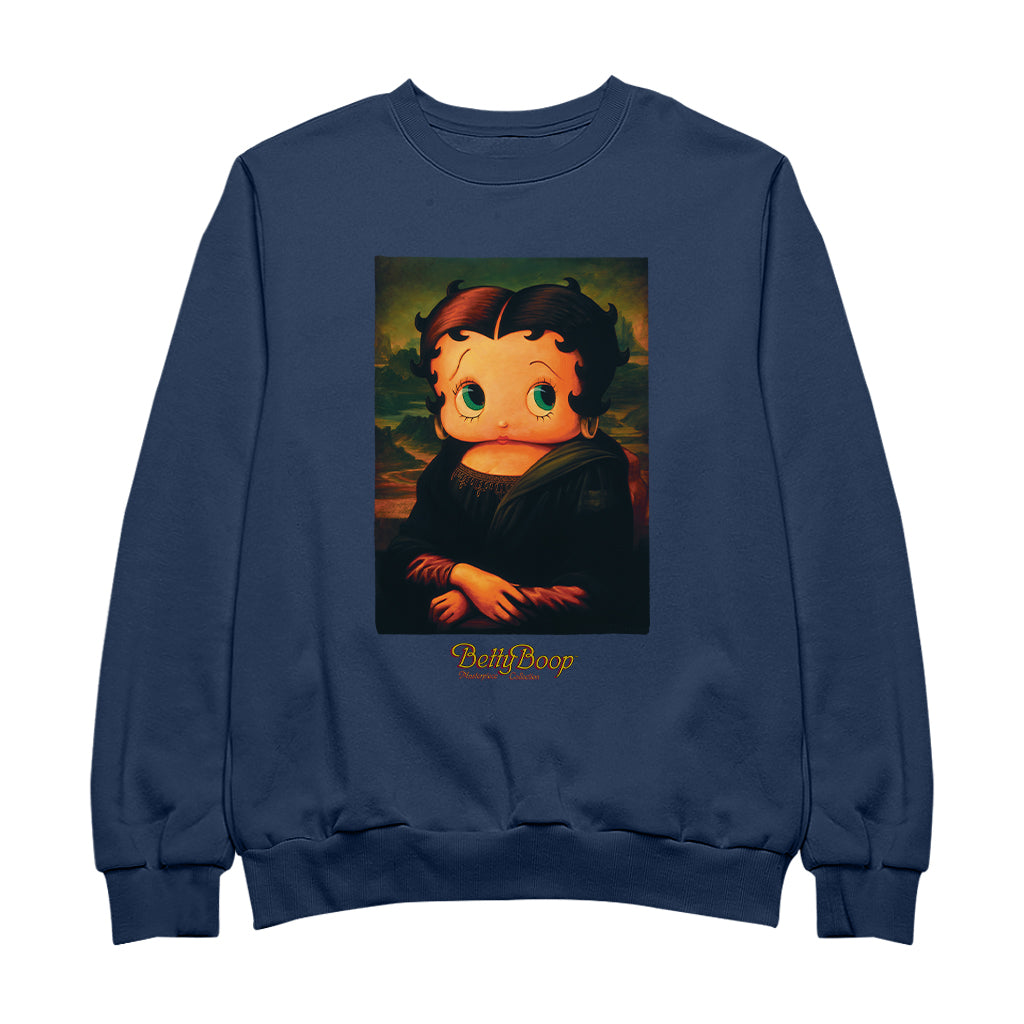 Betty Boop Boopa Mona Lisa Masterpiece Collection Men's Sweatshirt