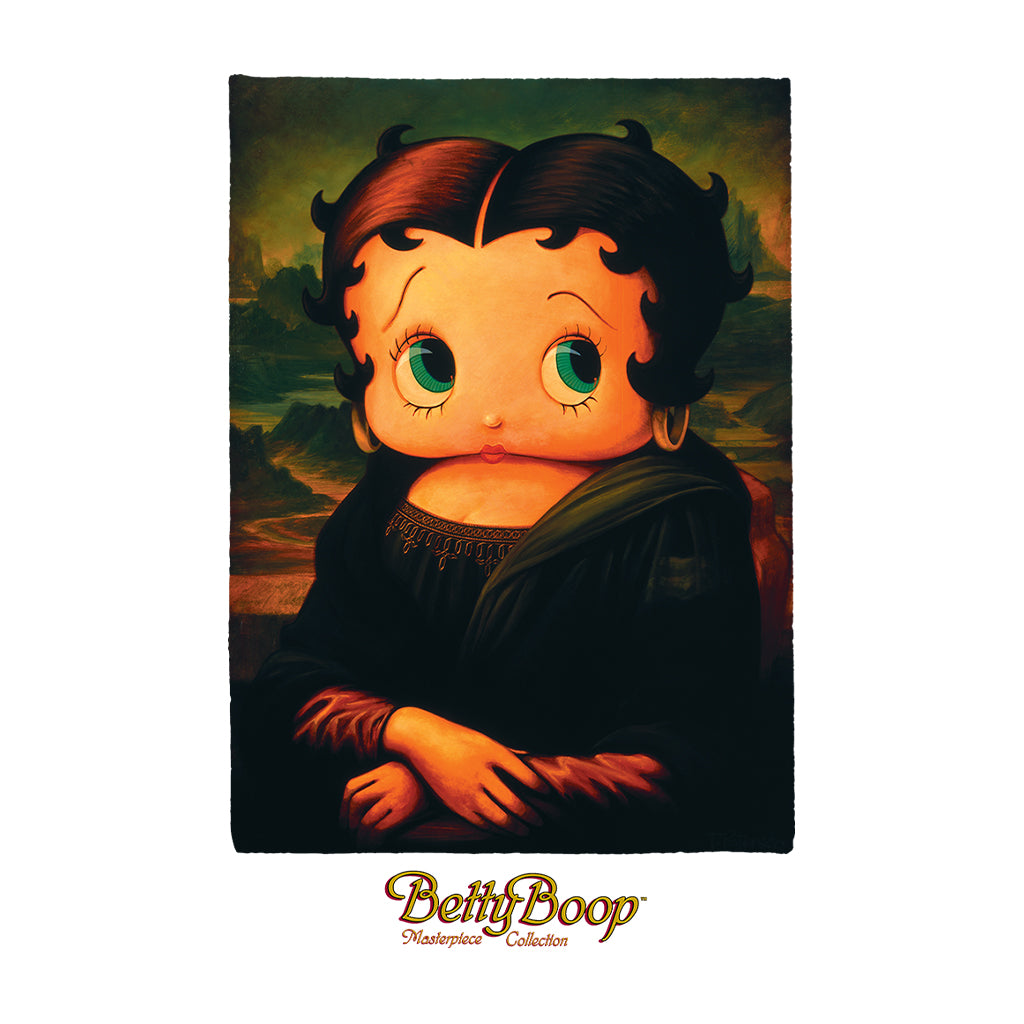 Betty Boop Boopa Mona Lisa Masterpiece Collection Men's Hooded Sweatshirt