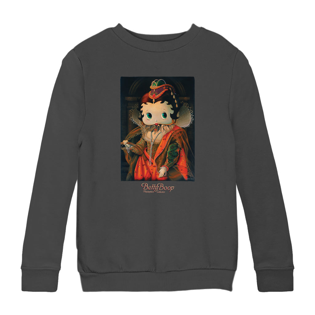 Betty Boop Elizabethan Portrait Masterpiece Collection Kids Sweatshirt