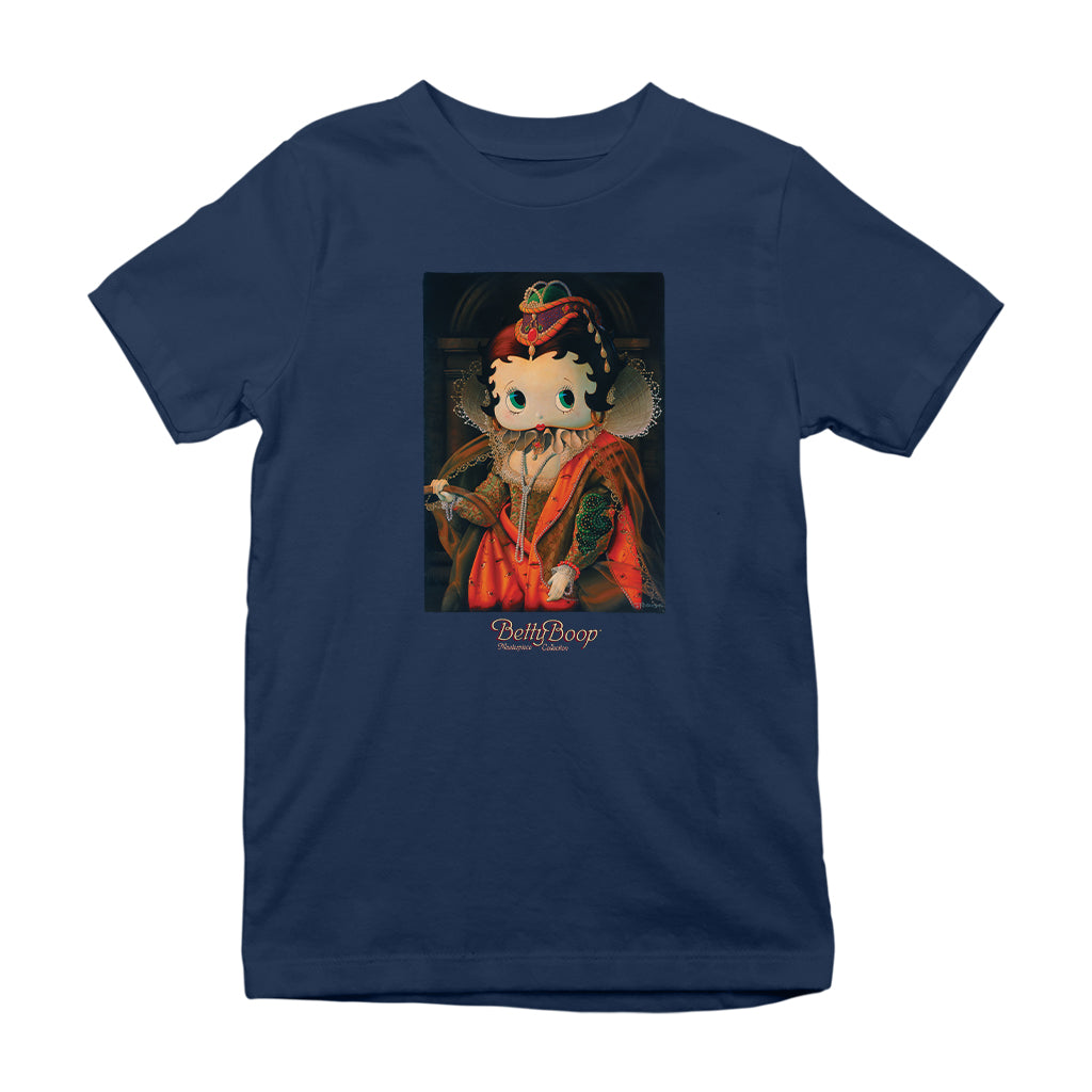 Betty Boop Elizabethan Portrait Masterpiece Collection Kids T-Shirt