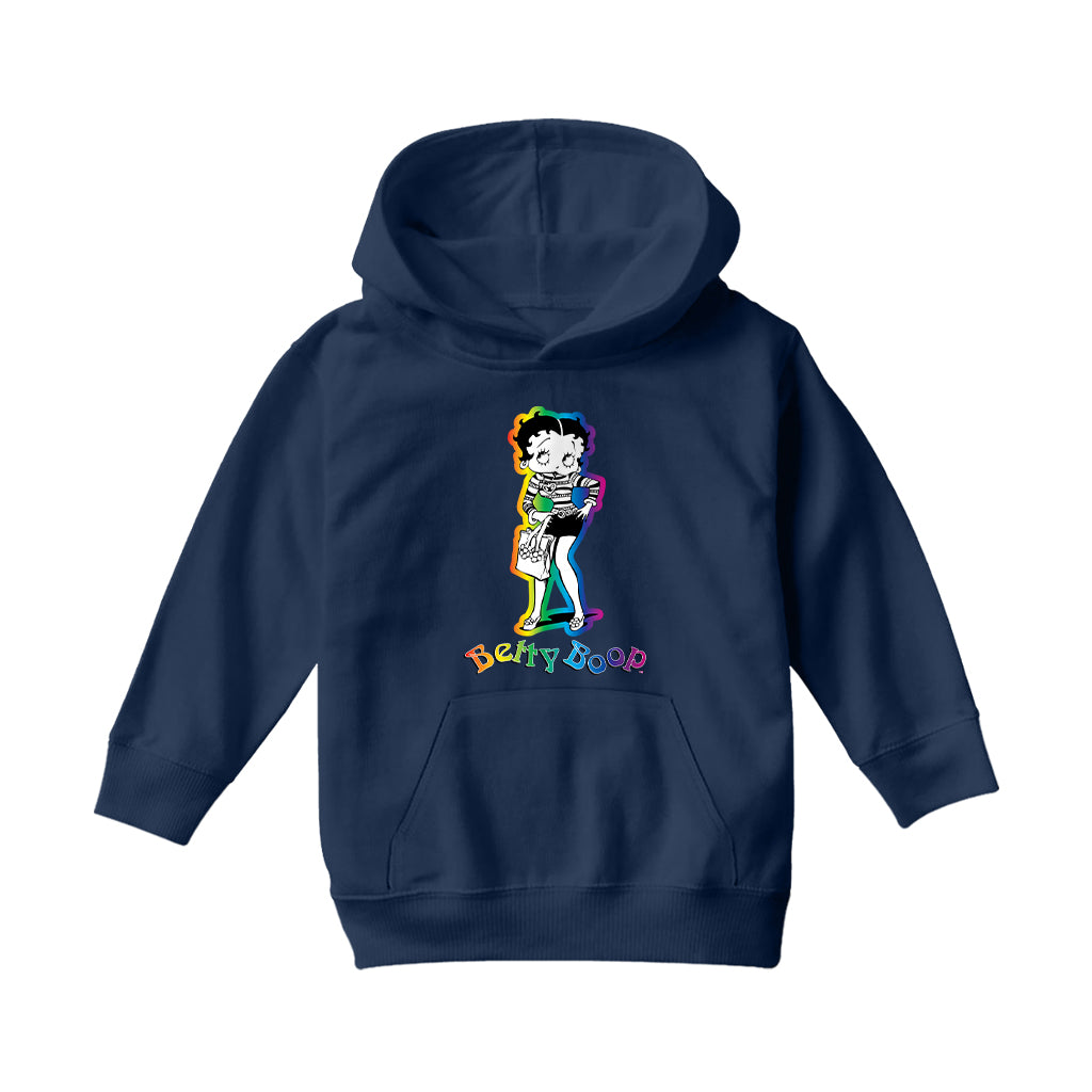 Betty Boop 70s Groovy Chick Kids Hooded Sweatshirt