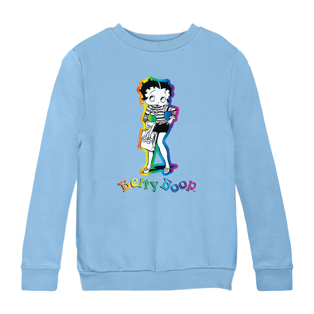 Betty Boop 70s Groovy Chick Kids Sweatshirt