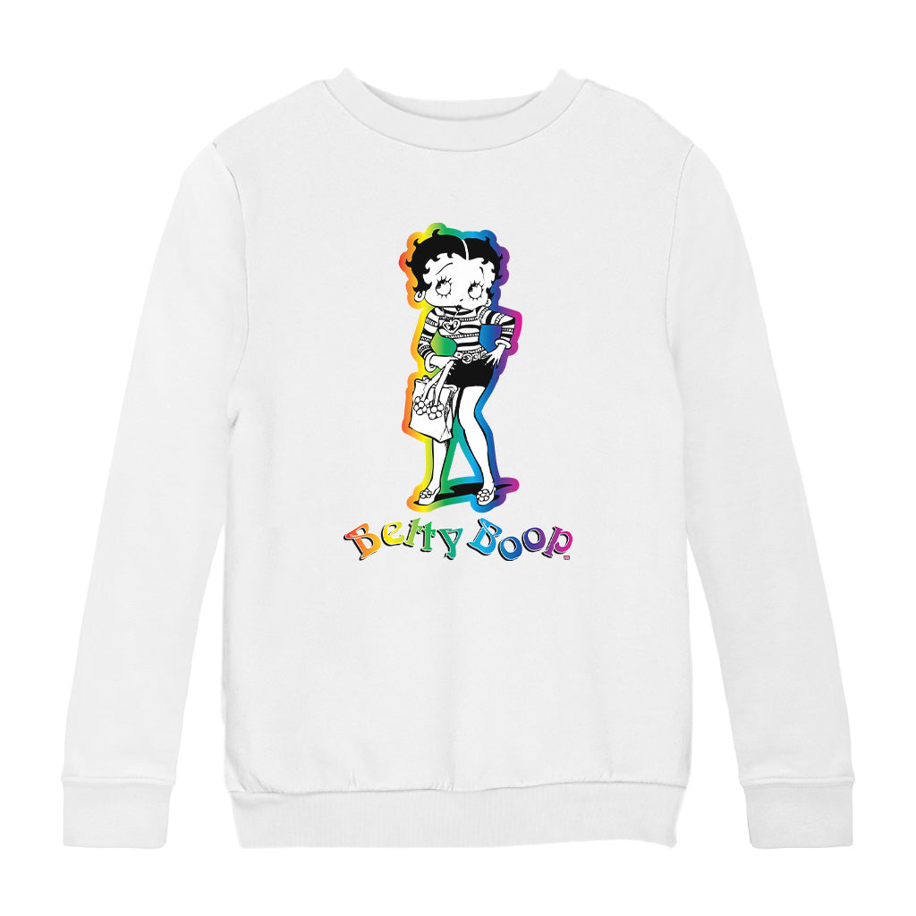 Betty Boop 70s Groovy Chick Kids Sweatshirt