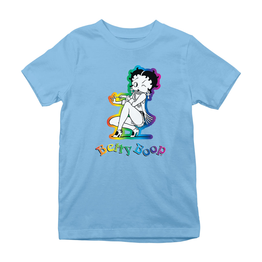 Betty Boop Groovy 70s Fashion Kids T-Shirt