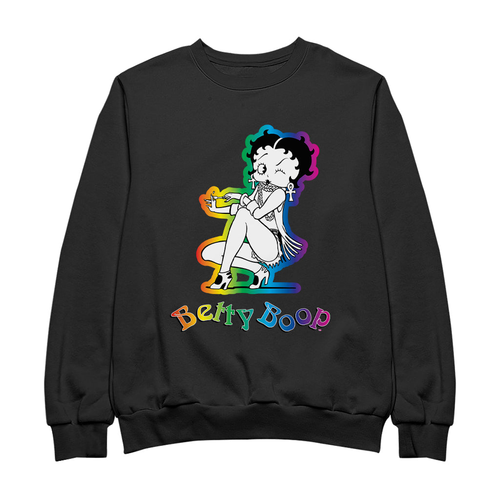 Betty Boop Groovy 70s Fashion Women's Sweatshirt