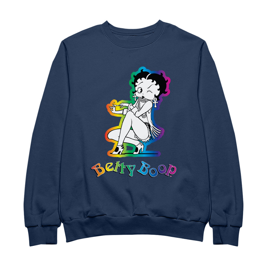 Betty Boop Groovy 70s Fashion Women's Sweatshirt