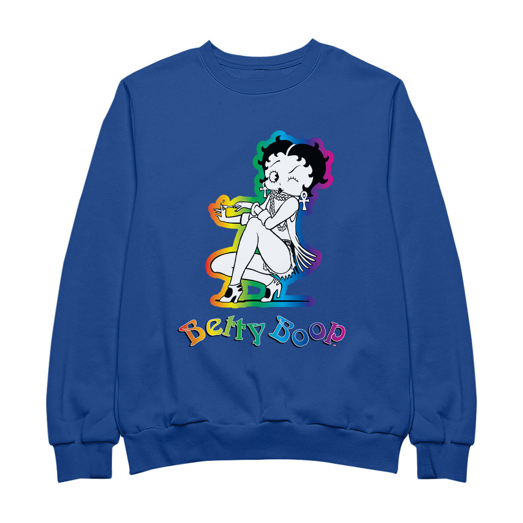 Betty Boop Groovy 70s Fashion Women's Sweatshirt
