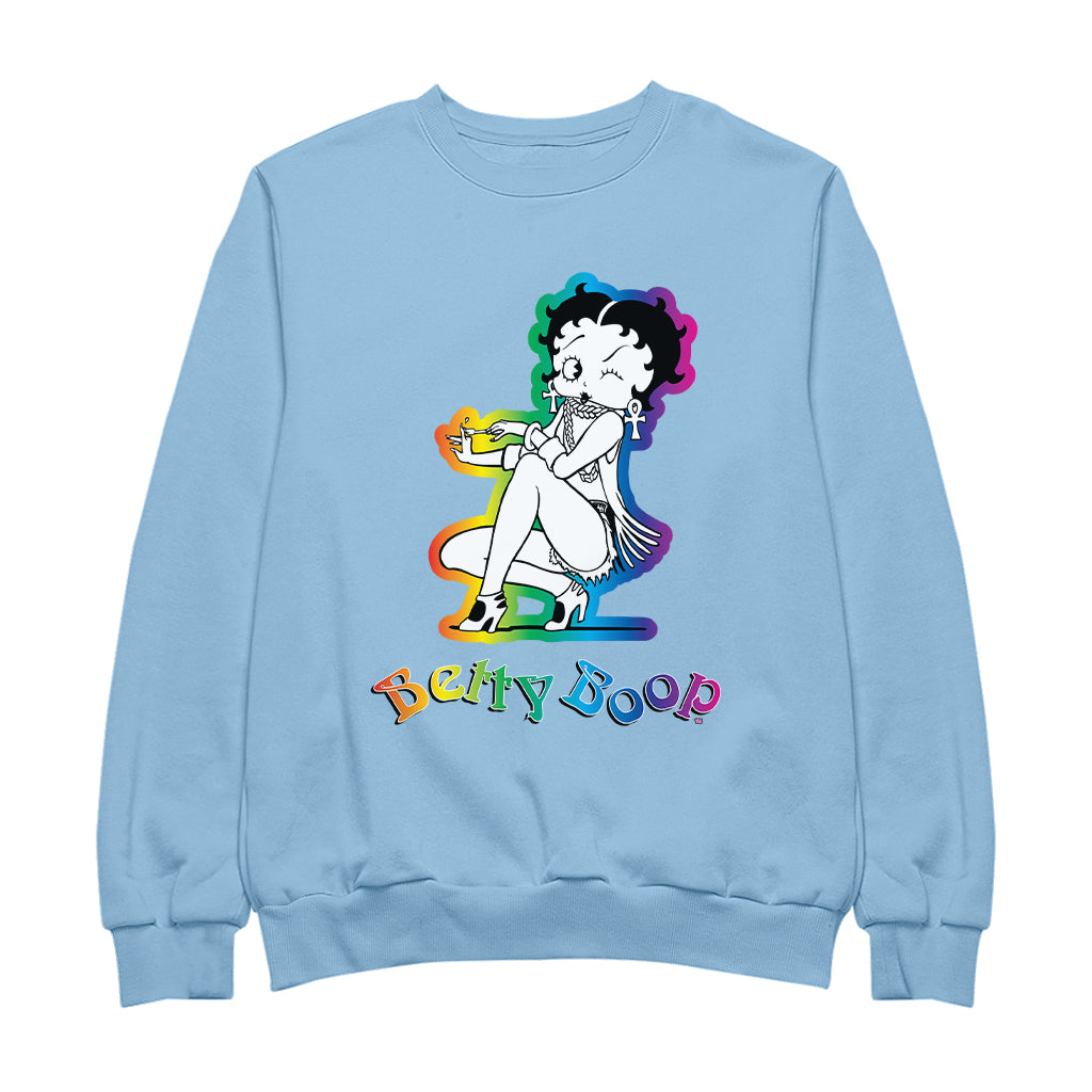 Betty Boop Groovy 70s Fashion Women's Sweatshirt