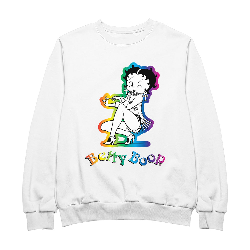 Betty Boop Groovy 70s Fashion Women's Sweatshirt