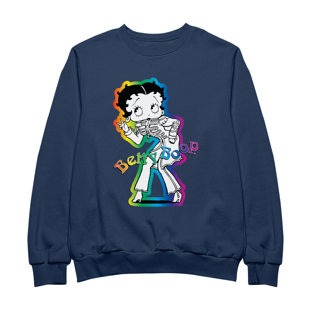 Betty Boop Groovy 70s Outfit Men's Sweatshirt