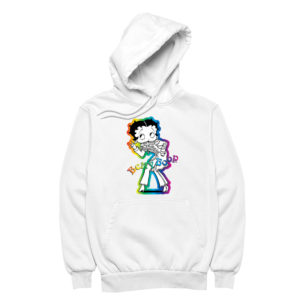 Betty Boop Groovy 70s Outfit Women's Hooded Sweatshirt