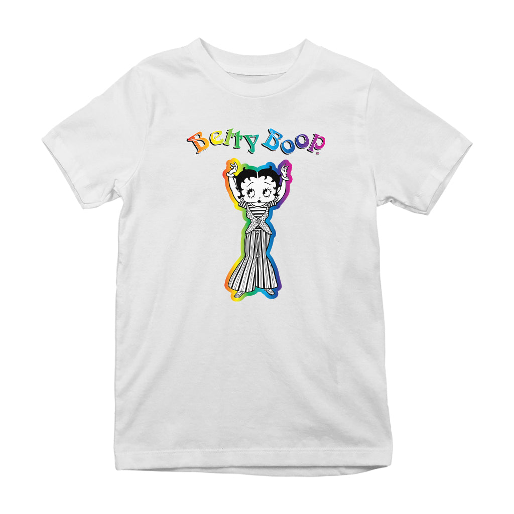 Betty Boop Groovy Striped Outfit Kids T-Shirt
