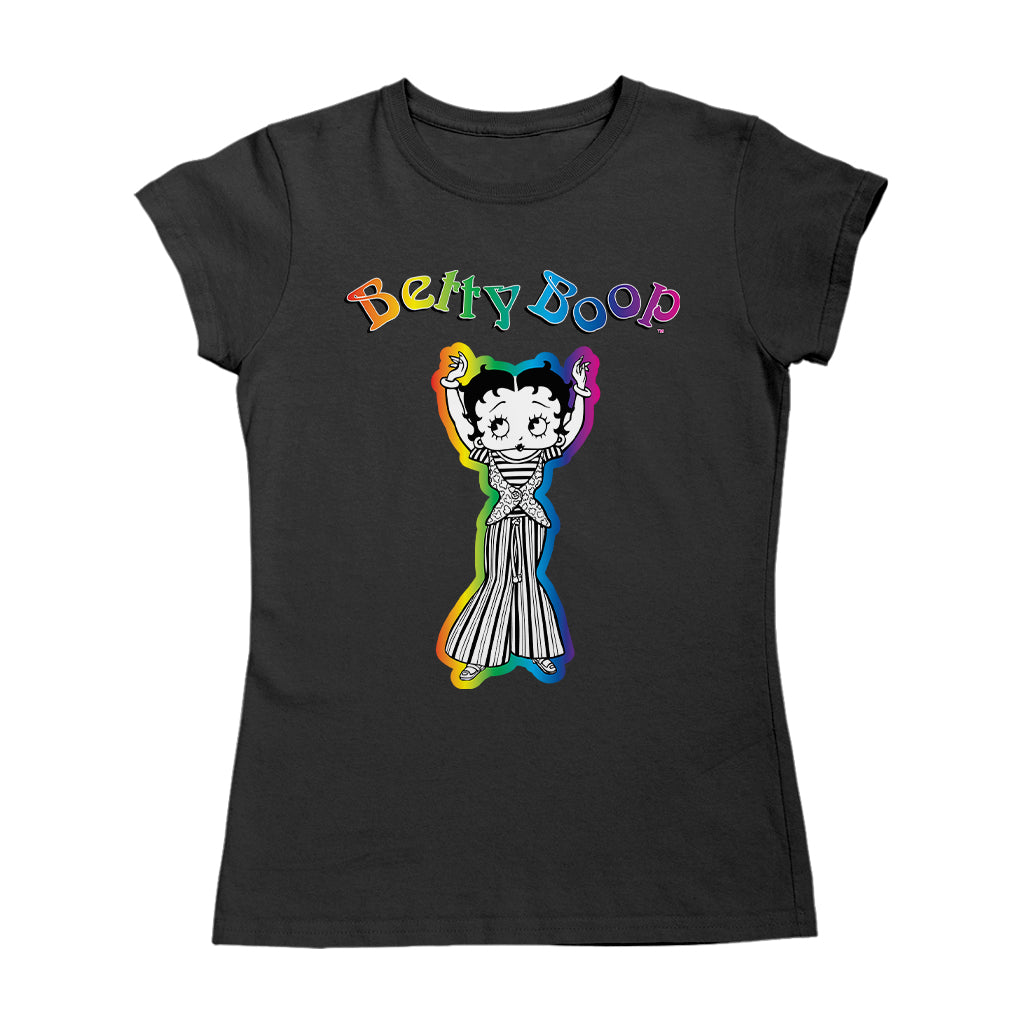 Betty Boop Groovy Striped Outfit Women's T-Shirt