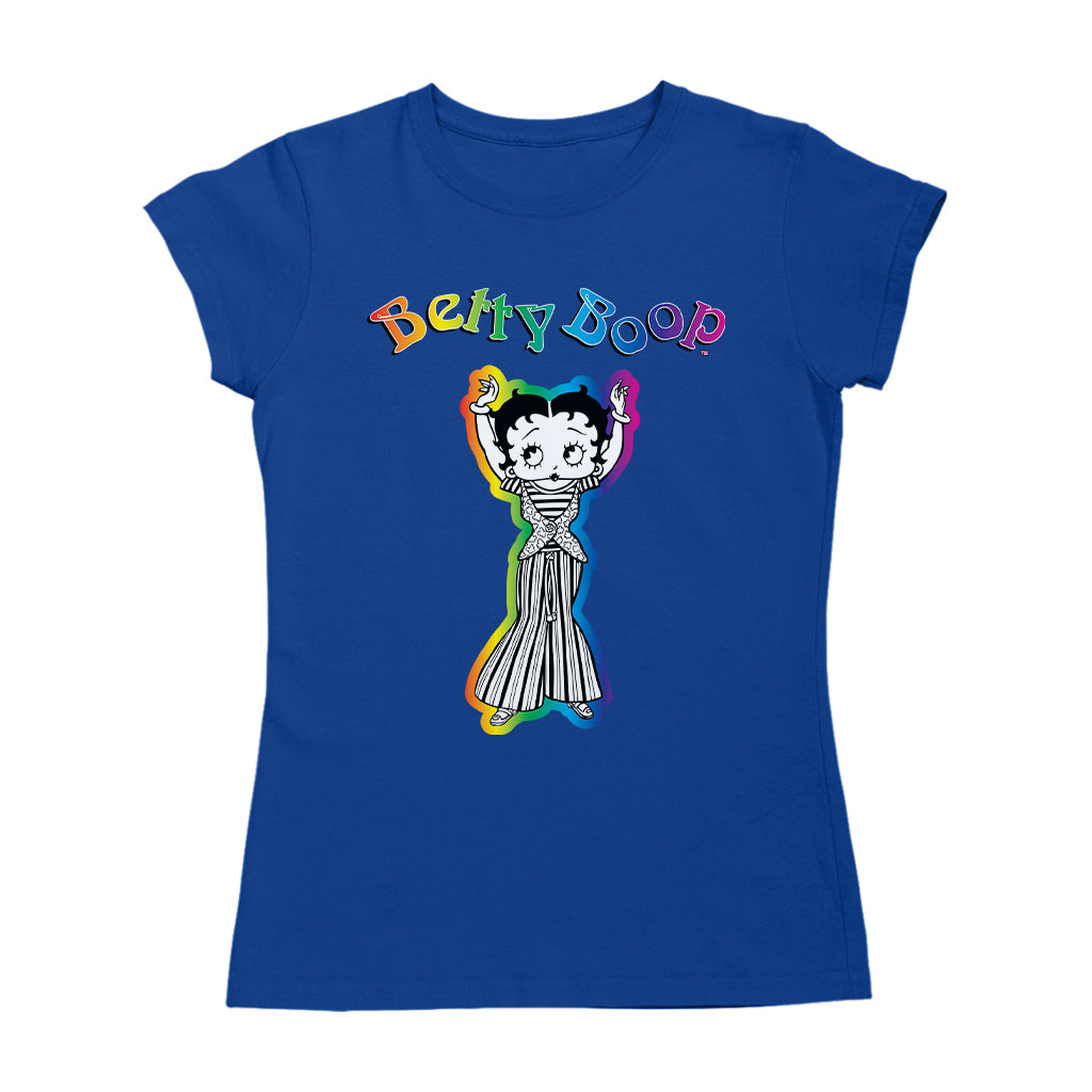 Betty Boop Groovy Striped Outfit Women's T-Shirt