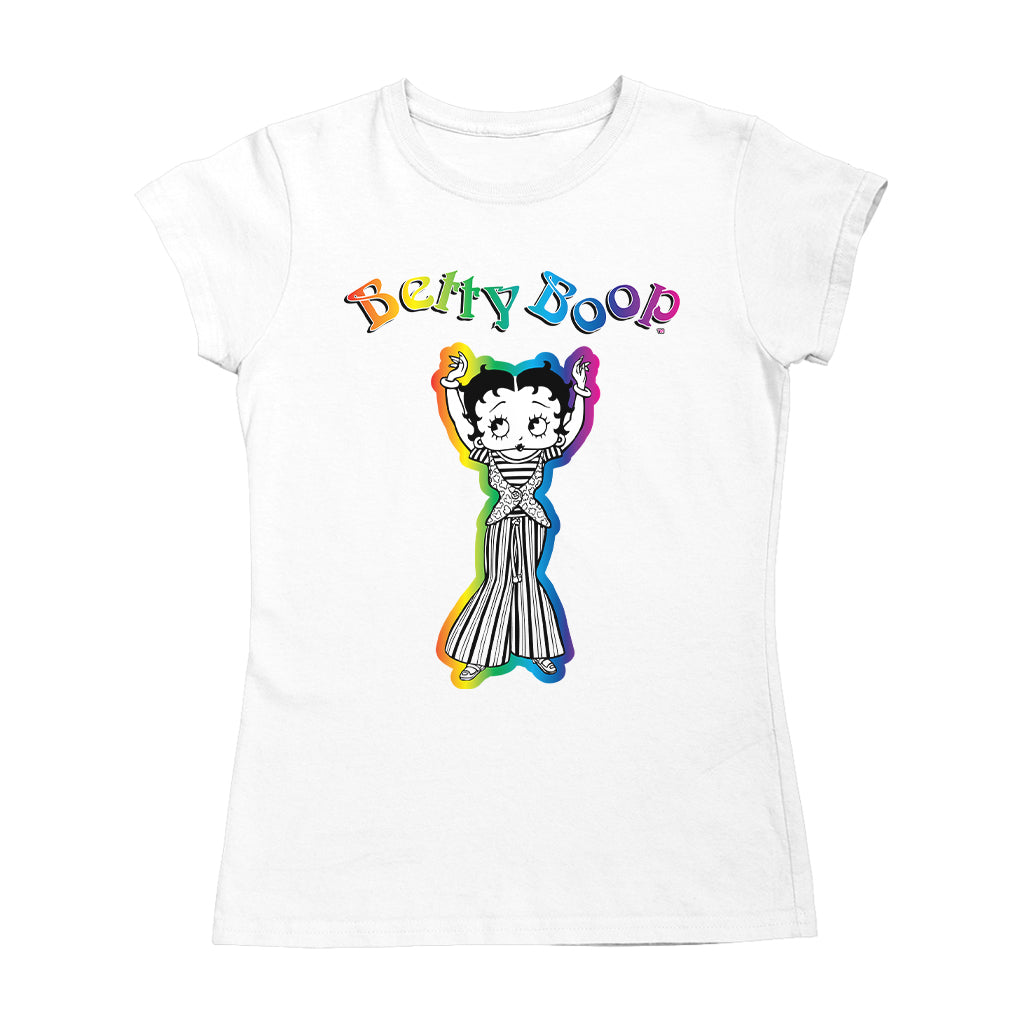 Betty Boop Groovy Striped Outfit Women's T-Shirt