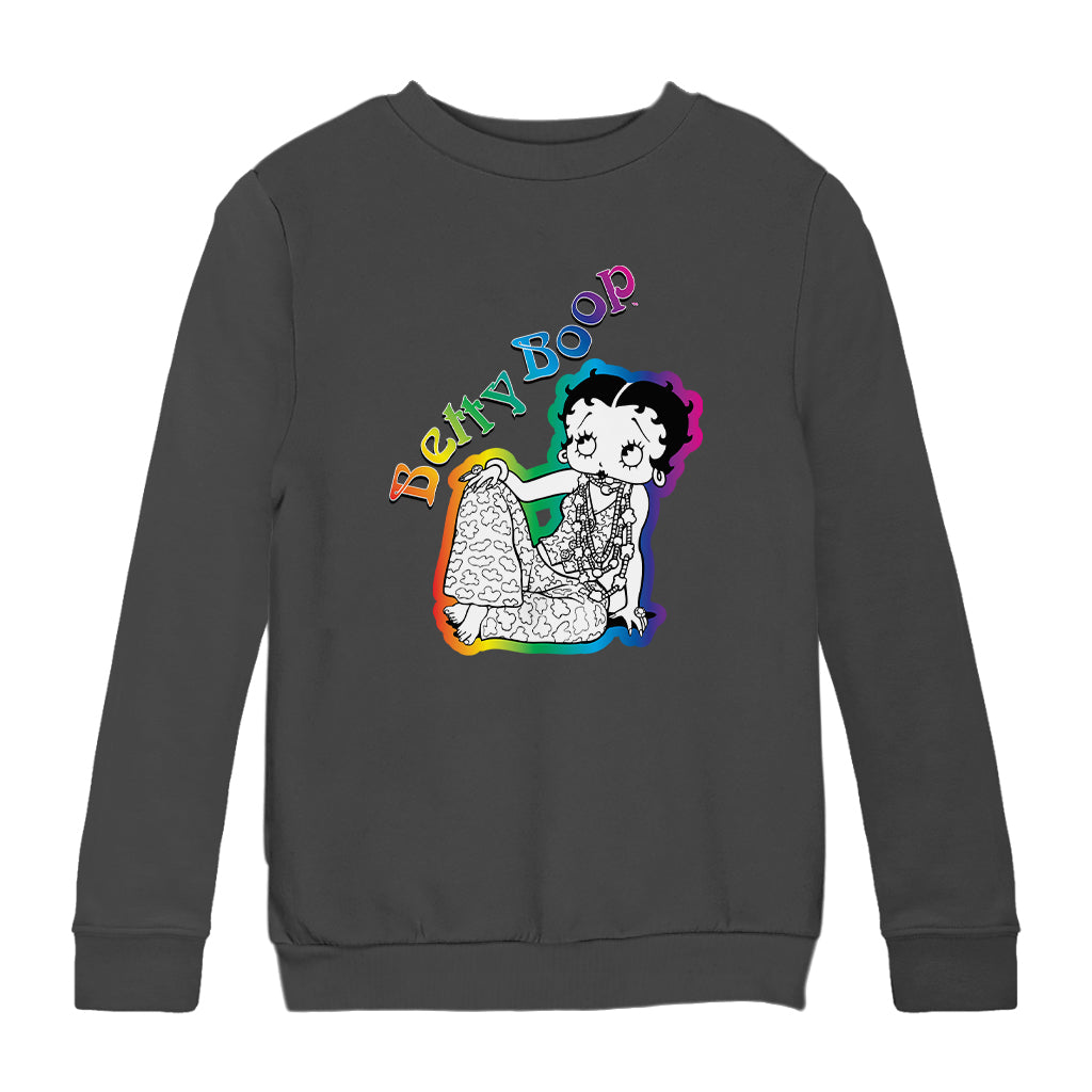 Betty Boop Hippy Chic Kids Sweatshirt