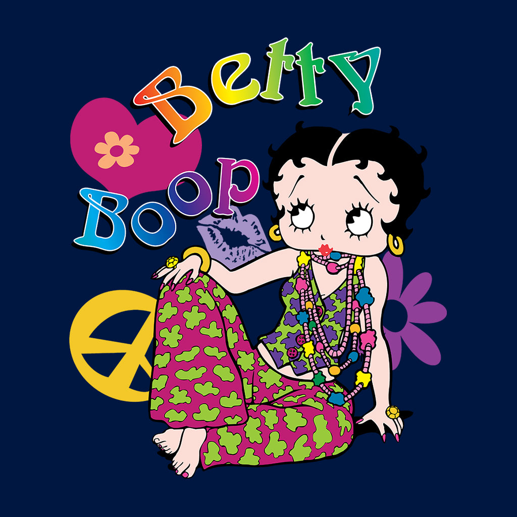 Betty Boop Groovy Hippy Peace & Love Men's Sweatshirt