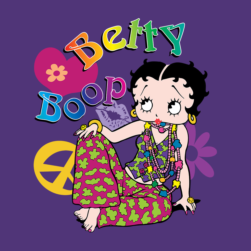 Betty Boop Groovy Hippy Peace & Love Women's Sweatshirt