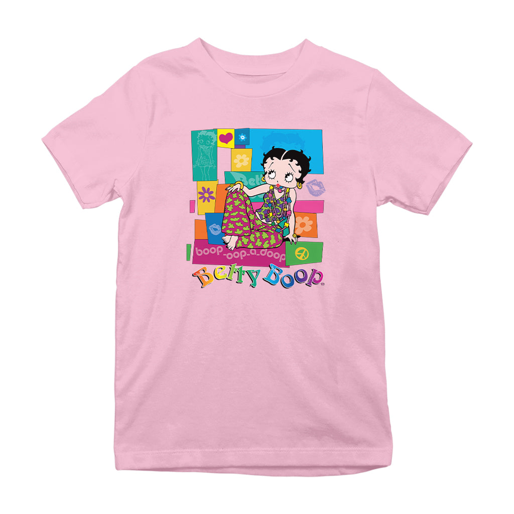 Betty Boop Groovy Hippy Chic Kids T-Shirt