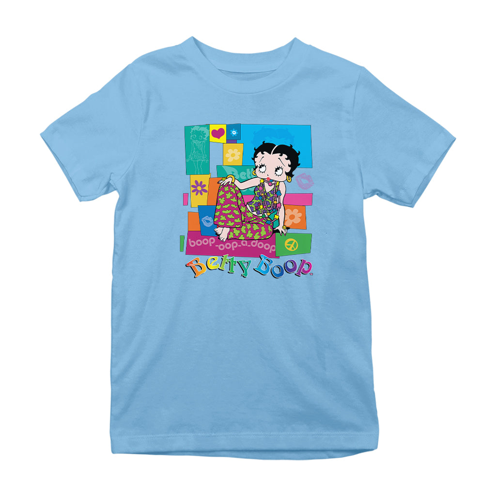 Betty Boop Groovy Hippy Chic Kids T-Shirt