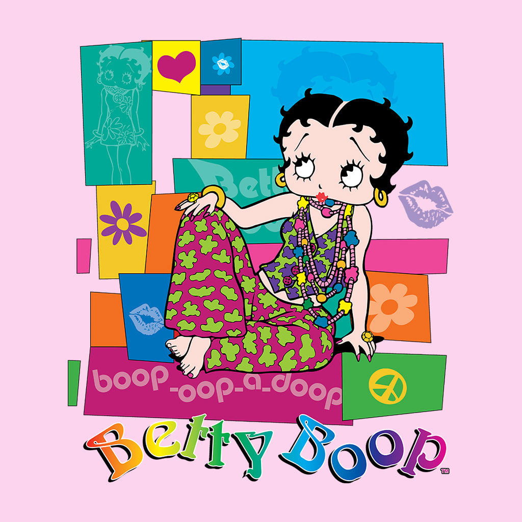 Betty Boop Groovy Hippy Chic Men's Hooded Sweatshirt