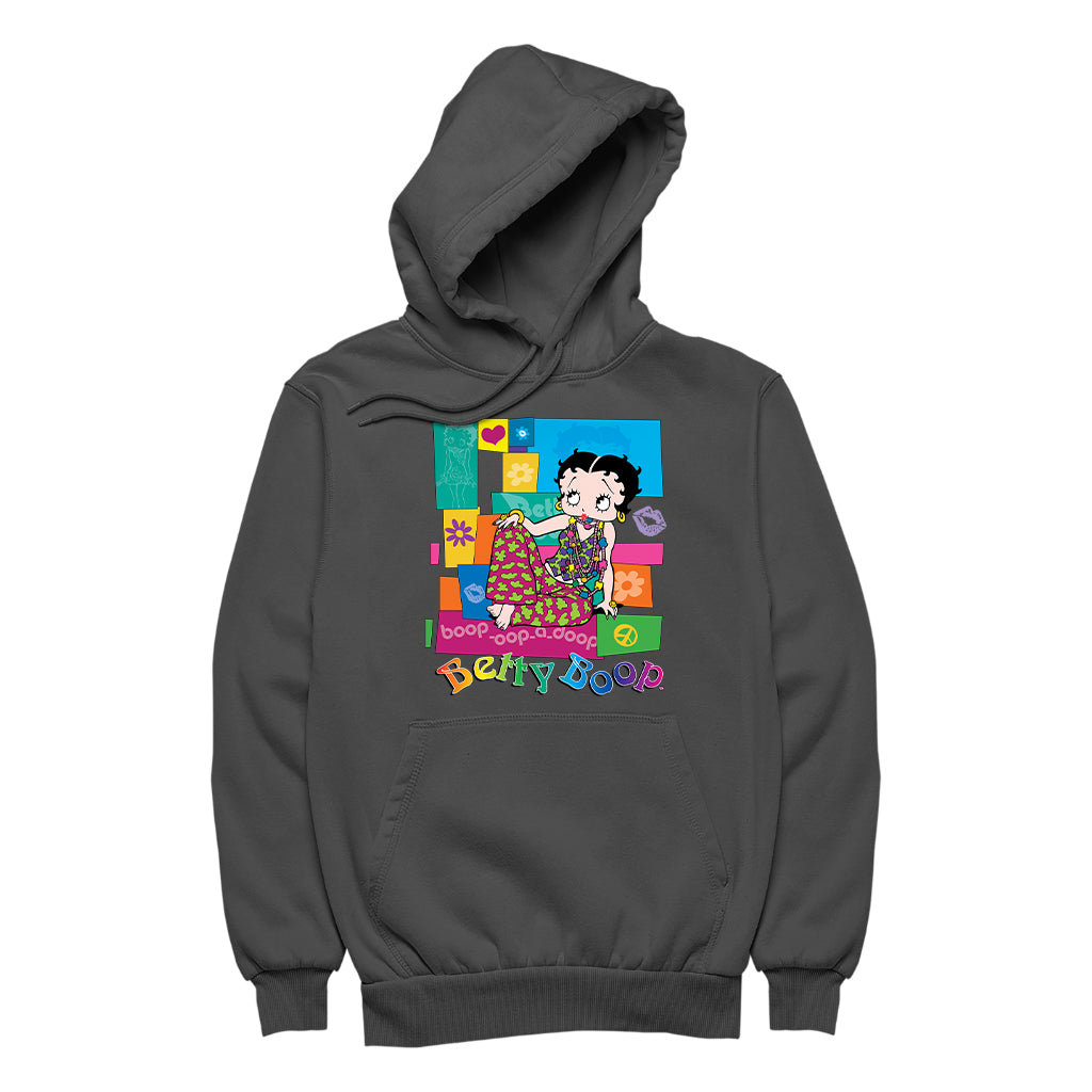 Betty Boop Groovy Hippy Chic Women's Hooded Sweatshirt